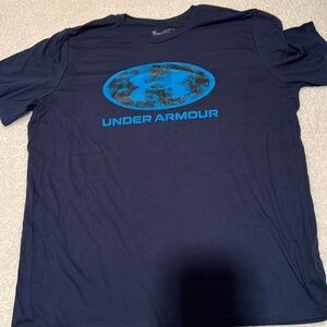 UNDER ARMOUR T SHIRT, XXL/TYG/EEG, LOOSE , Navy Blue
